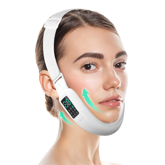 Ceymodir Intelligent Electric Double Chin and V-Shaped Face Machine with 8 Modes & 15 Adjustable Intensities - Women's V-Face Device