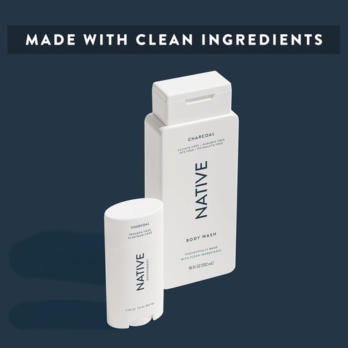 Native Body Wash - Naturally Derived Ingredients for Soft, Hydrated Skin | Sulfate, Dye & Paraben Free | 18 oz