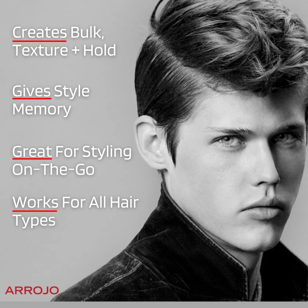 Arrojo Fiber Hair Styling Paste - Strong Hold & Textured Finish | 5.1 oz