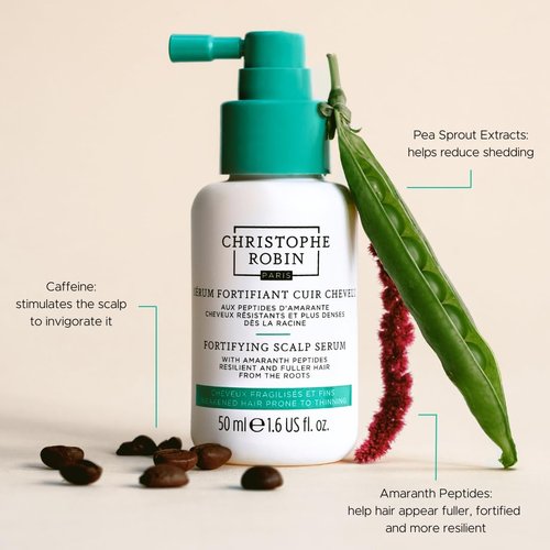 Christophe Robin Fortifying Scalp Serum - Boost Hair Density with Amaranth Peptides | 1.6 fl. oz