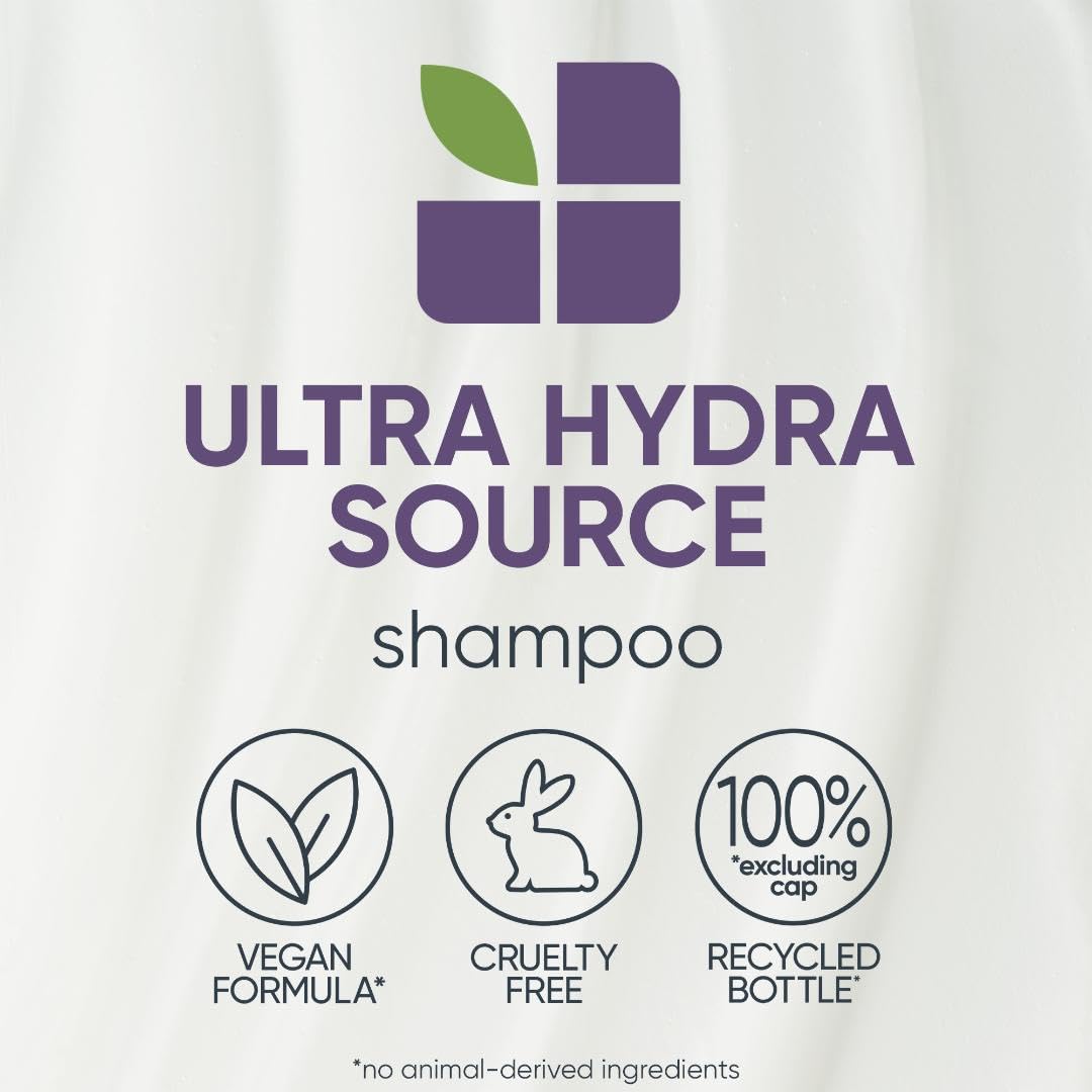 BIOLAGE Ultra Hydra Source Shampoo | Deep Hydrating Shampoo | Moisturizes Hair to Prevent Breakage | For Very Dry Hair | Paraben & Silicone-Free | Vegan | Valentines Day Gift For Her