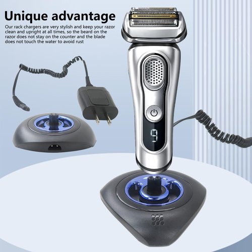 Braun Shaver Charger - Charging Stand for Series 9, 8, 7, 5, 3, 6 | Replacement Dock for Electric Razors