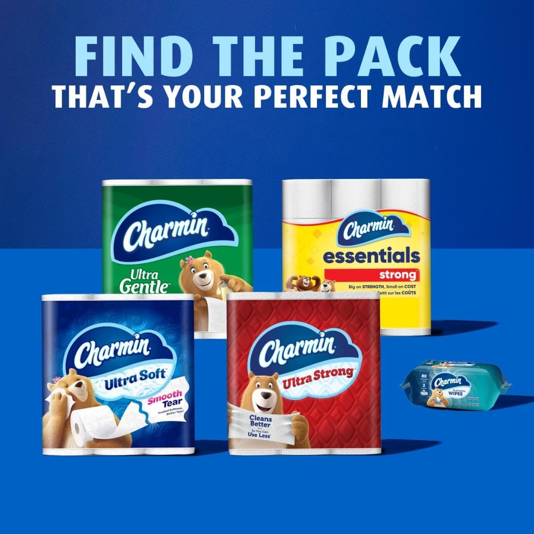 Charmin Ultra Soft Toilet Paper - 6 Mega Rolls for Ultimate Comfort | Equivalent to 24 Regular Rolls