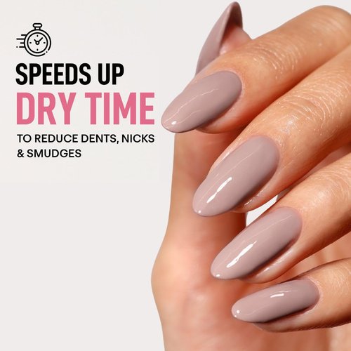 LONDONTOWN Kur Flash Dry Top Coat - Quick-Drying Nail Polish, 12 mL for Perfect Finish