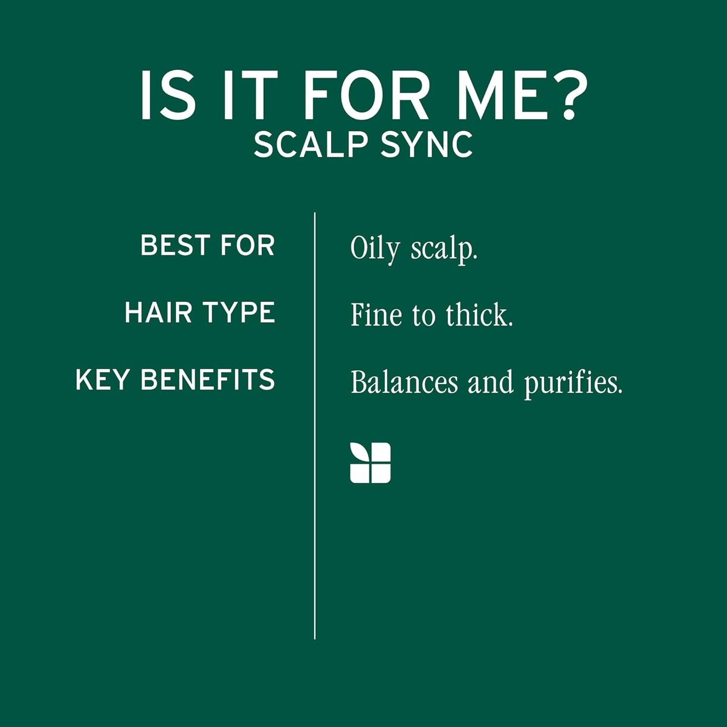 Biolage Scalp Sync Clarifying Shampoo & Universal Conditioner Set - Oily Scalp Residue Remover, Vegan & Paraben-Free