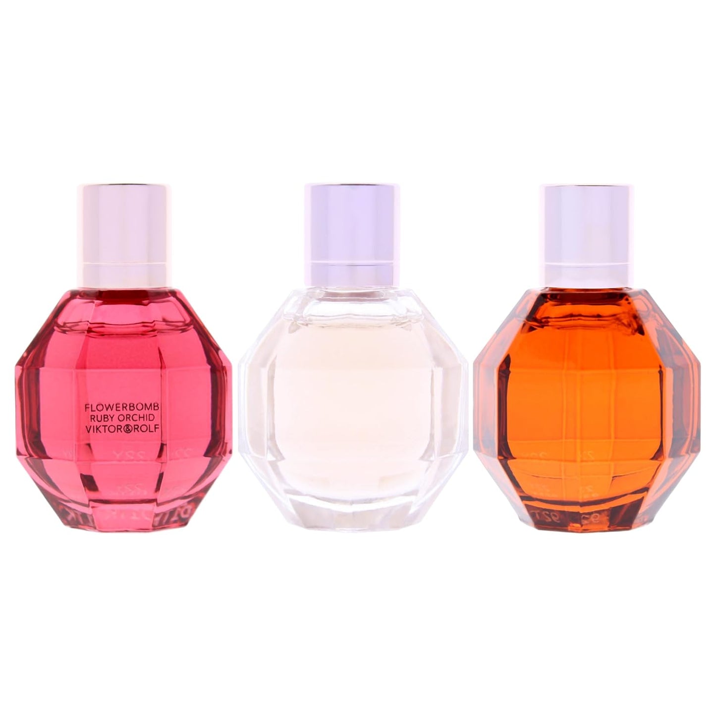 Viktor & Rolf Flowerbomb Trio Set - 3 Pc Mini Gift Set with Ruby Orchid & Tiger Lily, 0.24 oz EDP