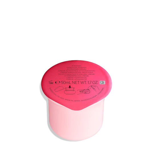 Shiseido Essential Energy Hydrating Cream Refill - 50 mL - 24-Hour Hydration & Pore Reduction - Vegan