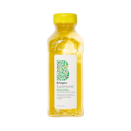 Briogeo Superfoods Banana + Coconut Shampoo - Sulfate-Free Hydrating Formula | Vegan & Cruelty-Free | 12.5 fl oz