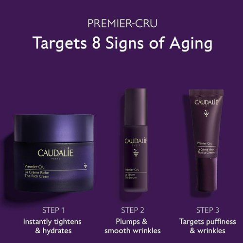 Caudalie Premier Cru Rich Cream Set - Luxurious Anti-Aging Moisturizer for Radiant Skin
