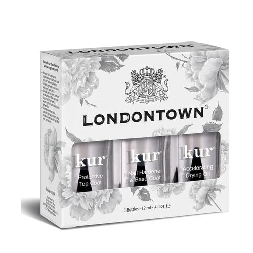 LONDONTOWN Protect & Go Trio - Protective Base, Top Coat & Accelerating Drying Oil Set