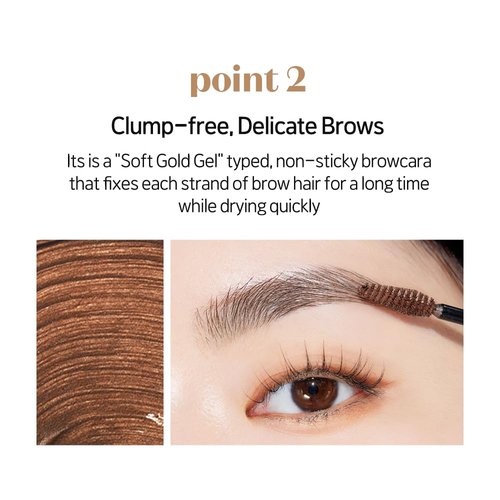 ETUDE Color My Brows Brow Mascara - 3D Natural Coloring & Moisturizing Formula | Red Brown (0.152 Fl Oz)
