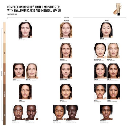 bareMinerals Complexion Rescue Tinted Moisturizer for Face with SPF 30, Full Size, Birch 1.5, Vegan, Cruelty-Free & Dermatologist-Tested