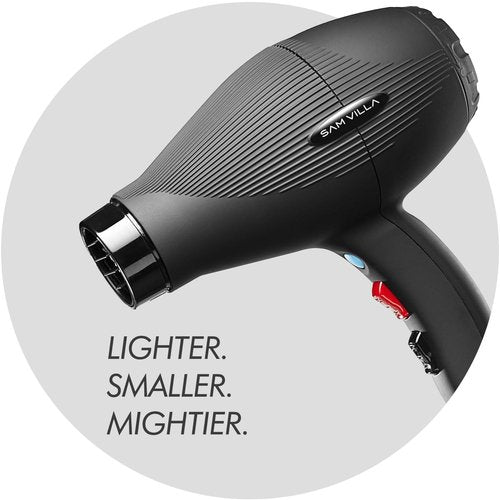 Sam Villa Ionic Professional Hair Dryer - Lightweight, Quiet & Adjustable Speed/Temperature