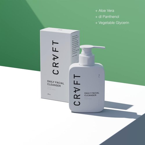 CRVFT Men's Daily Face Wash - Oil & Dirt Extracting Cleanser | 3oz | Paraben & Sulfate Free | Ideal for All Skin Types