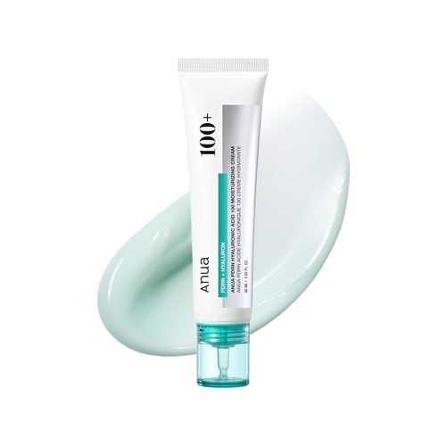 Anua PDRN Hyaluronic Acid 100 Moisturizing Cream - Lightweight, Non-Greasy Hydration for Glass Skin | 2.02 fl oz