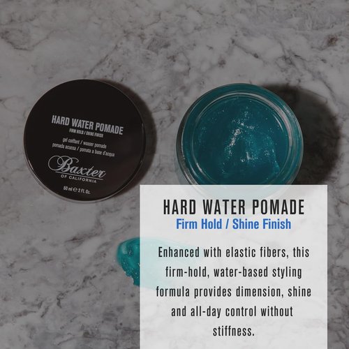 Baxter of California Hair Pomade for Men - Firm Hold & Shine Finish | Ideal for Hard Water Hair