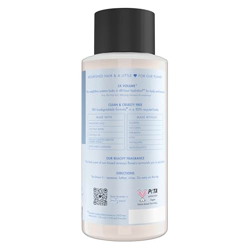 Love Beauty and Planet Weightless Volume Shampoo with Hylauronic acid Coconut Water & Mimosa Flower for Thin and Fine Hair 13.5 oz