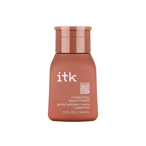 ITK Hydrating Milky Face Toner - Hyaluronic Acid & Green Tea for Dry Skin Relief | 5 oz. Vegan Formula