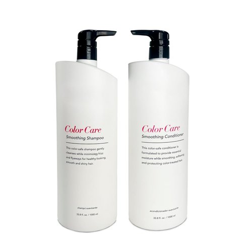 Keratin Color Shampoo & Conditioner Duo - 33.8 Fl Oz Each | Frizz Control & Color Care