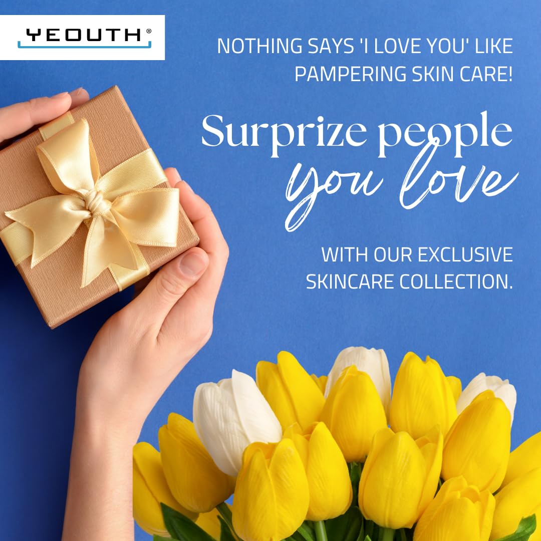 YEOUTH Skincare Set - 8-Piece Anti-Aging Kit with Retinol Serum, Hyaluronic Acid & Vitamin C