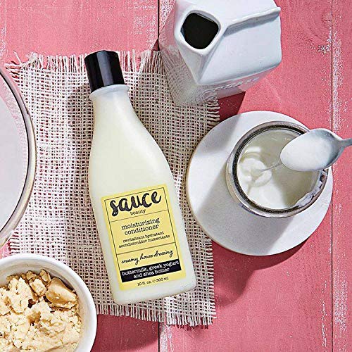 Sauce Beauty Creamy House Dressing Hair Conditioner - Frizz Control for Curly Hair (10 Fl Oz) | Moisturizing with Shea Butter & Buttermilk