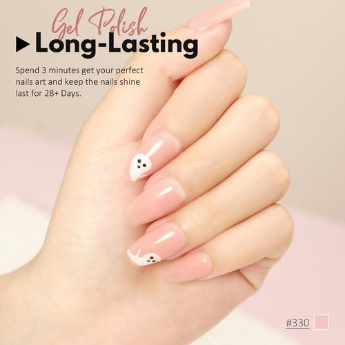 FZANEST Nude Pink Gel Nail Polish, 15ml Sheer Nude Rose Jelly Neutral Base Color Gel Polish Nail Concealer Soak Off Uv LED Nail Lamp French Nail Art Gifts for Women Upgrade to Hema & TPO Free
