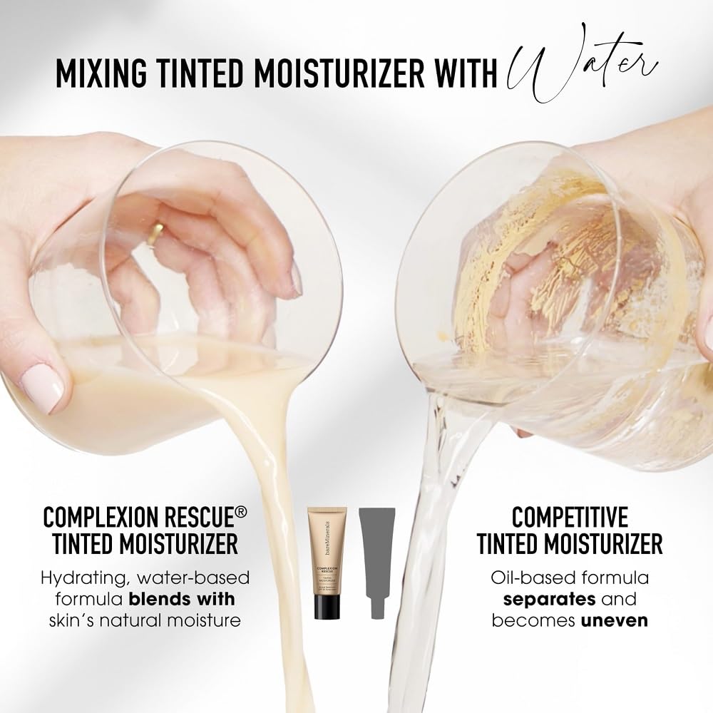 bareMinerals Complexion Rescue Tinted Moisturizer - Hydrating SPF 30 Mineral Sunscreen with Hyaluronic Acid | Sheer-to-Light Coverage