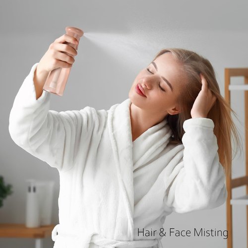Airbee Spray Bottle | Continuous Mister Sprayer for Hair Styling & Essential Oils | 2 Pack, 6.8 OZ