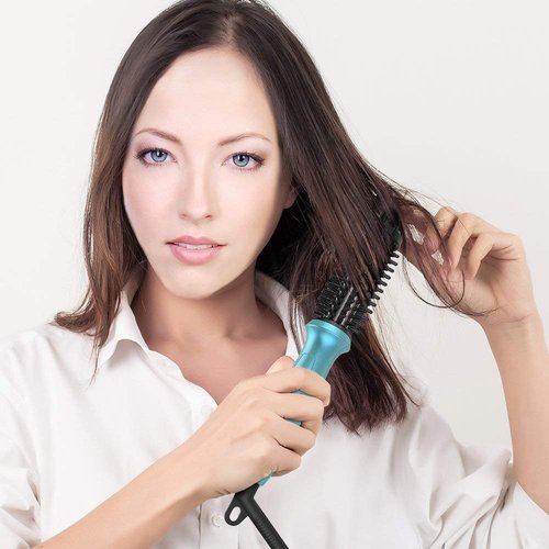 Phoebe Mini Curling Iron - 3/4 Inch Dual Voltage Ceramic Tourmaline Curler Brush | Travel-Friendly Design