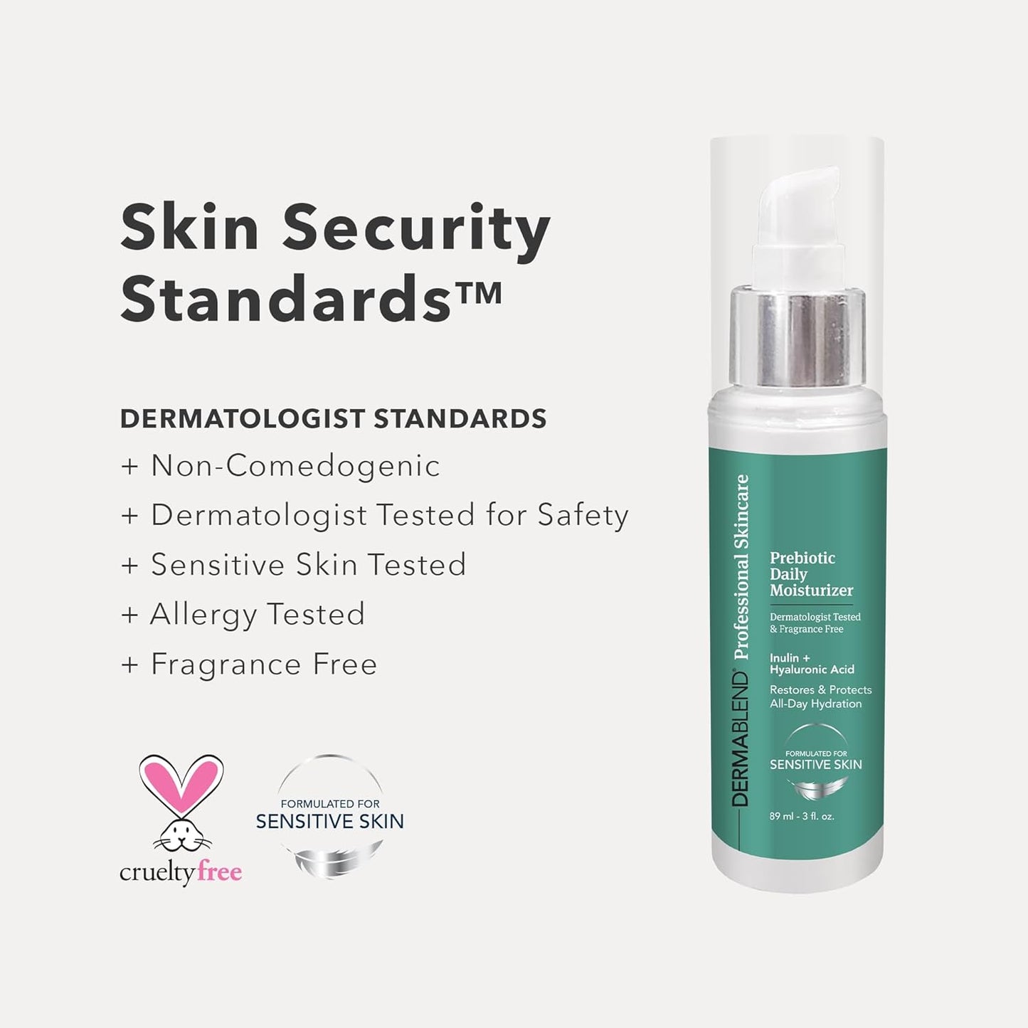 Dermablend Prebiotic Daily Moisturizer - Lightweight Hydration with Probiotics & Hyaluronic Acid | 3 fl oz, Fragrance-Free