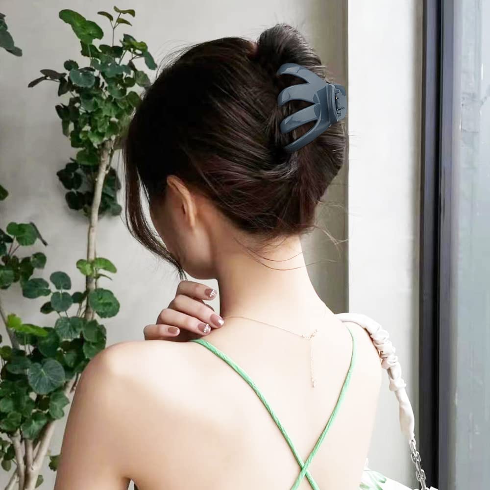 Hair Clips Claw Clips for Thick Hair 5Pcs Large Hair Clips 3.15'' Big Octopus Hair Clip Long Thick Medium Hair Neutral Jumbo Jaw Clips Hair Accessories for Women Girls