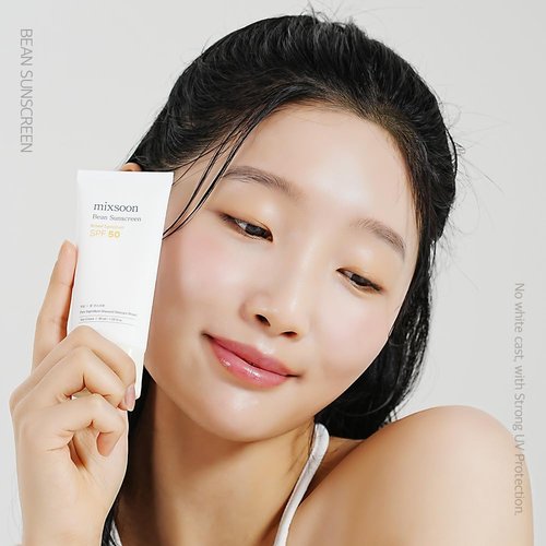 Mixsoon Bean Sunscreen - Lightweight SPF 50 Korean Sunscreen for Face | No White Cast, Non-Sticky, 50ml