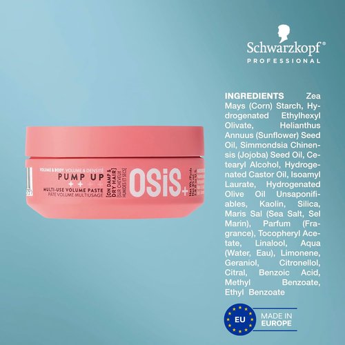 OSiS+ Pump Up Volume Hair Paste - Medium Hold & Root Lift for All Hair Types | 2.8 oz