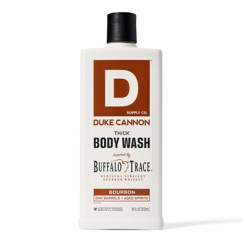 Duke Cannon Supply Co. Thick High Viscosity Body Wash - Mineral-Enriched Bourbon Scent - 18 oz