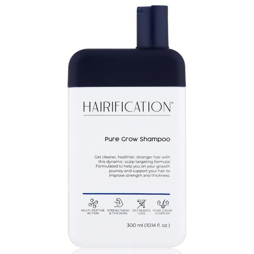 Pure Grow Shampoo - Lightweight Daily Cleanser for Fine Thinning Hair | Refreshing Scalp & Volume Boost - 300ml