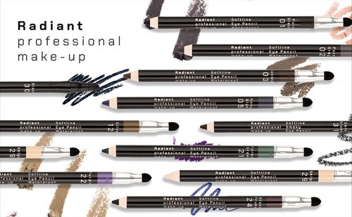 Radiant Professional Waterproof Eyeliner Pencil - Eyeliner Waterproof Smudge Proof for Woman - Long Lasting Under Eye Pencil for Smoky Eye - Soft Waterline Eye liner Smudger Tool, Dark Brown (31)