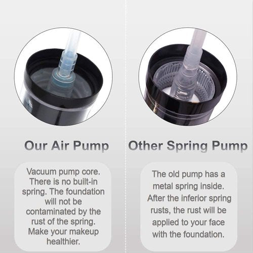 Maybelline 2PCS Replacement Press Cover - Air Pump for Fit Me Matte + Poreless Foundation (Black)