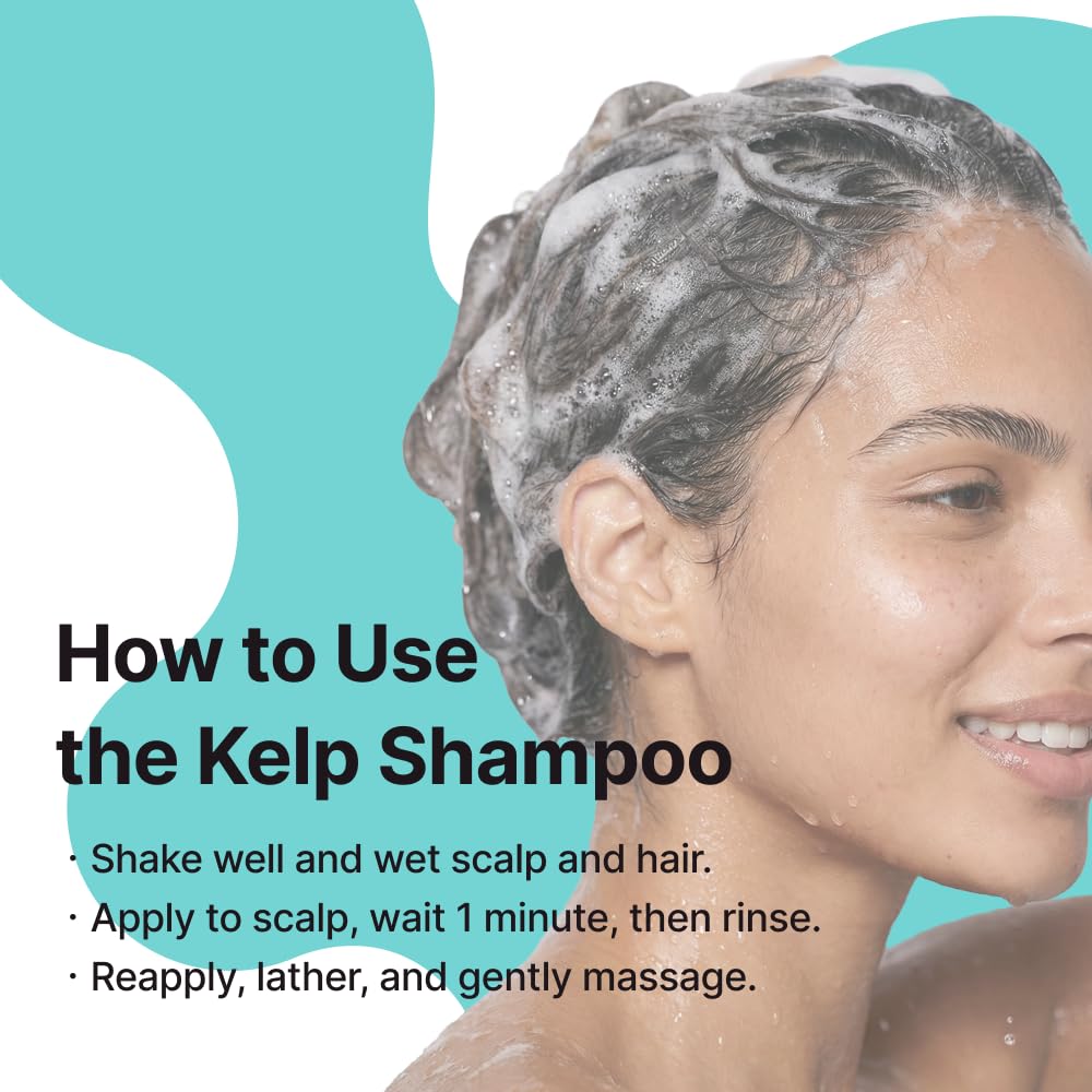 Skiennix Itchy Scalp Shampoo - Gentle Sulfate-Free Seaweed Formula for Sensitive Scalp | 16.9 fl oz