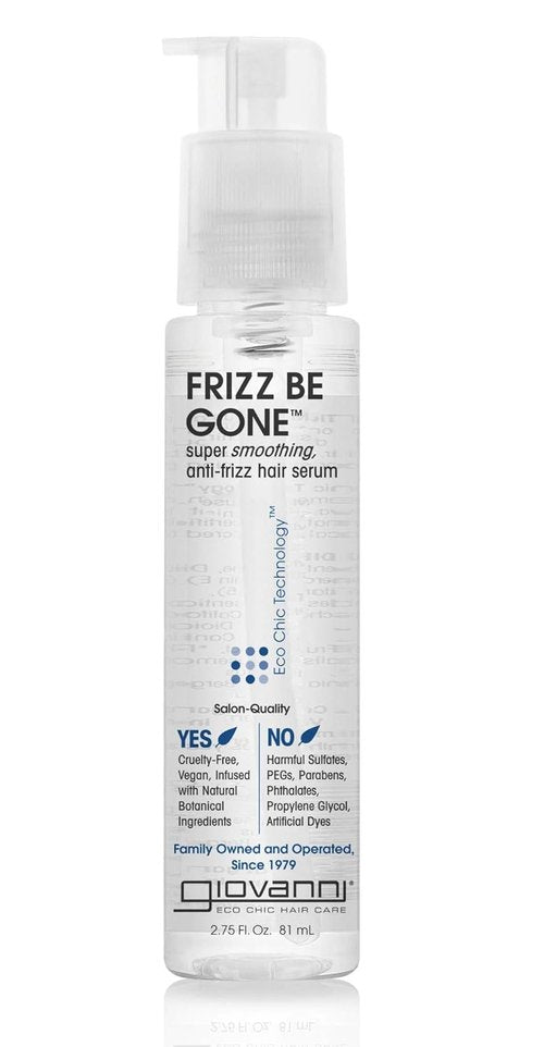 GIOVANNI ECO CHIC Frizz Be Gone Serum - Anti-Frizz, Adds Shine & Seals Color | 2.75 oz, Natural Botanicals