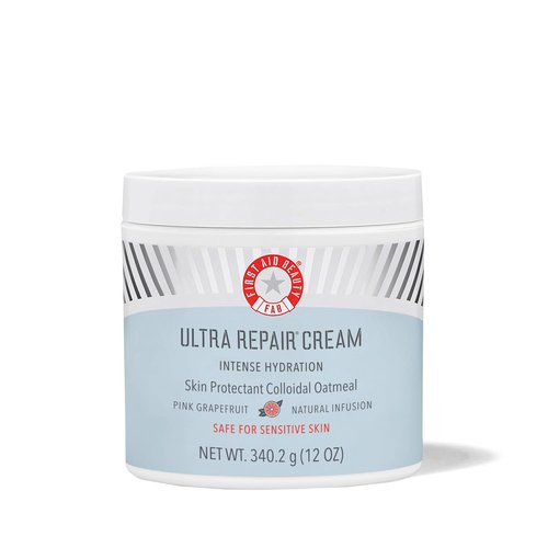 First Aid Beauty - Ultra Repair Cream | Intense Hydration & Eczema Relief, 12 oz Grapefruit Scented Moisturizer