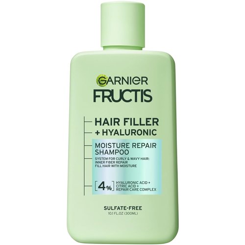 Garnier Fructis Moisture Repair Shampoo - Sulfate-Free Formula for Curly & Wavy Hair | 10.1 Fl Oz