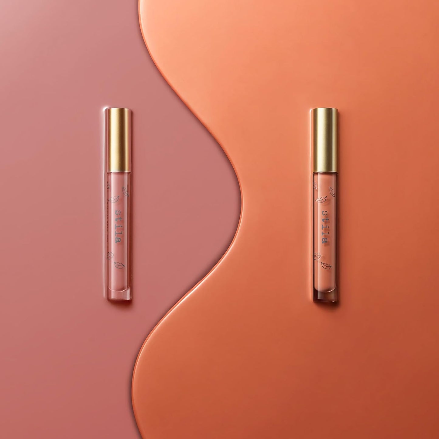 Stila Kisses Make Me Happy Liquid Lipstick Duo - Long-Lasting Color & Hydration