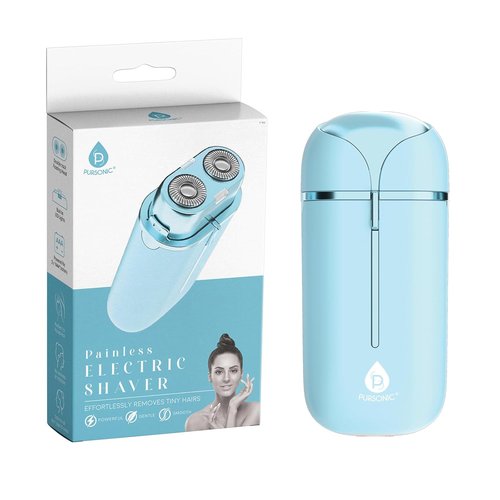 Pursonic Electric Shaver for Women - Painless Facial Hair Remover & Bikini Trimmer | Compact Design