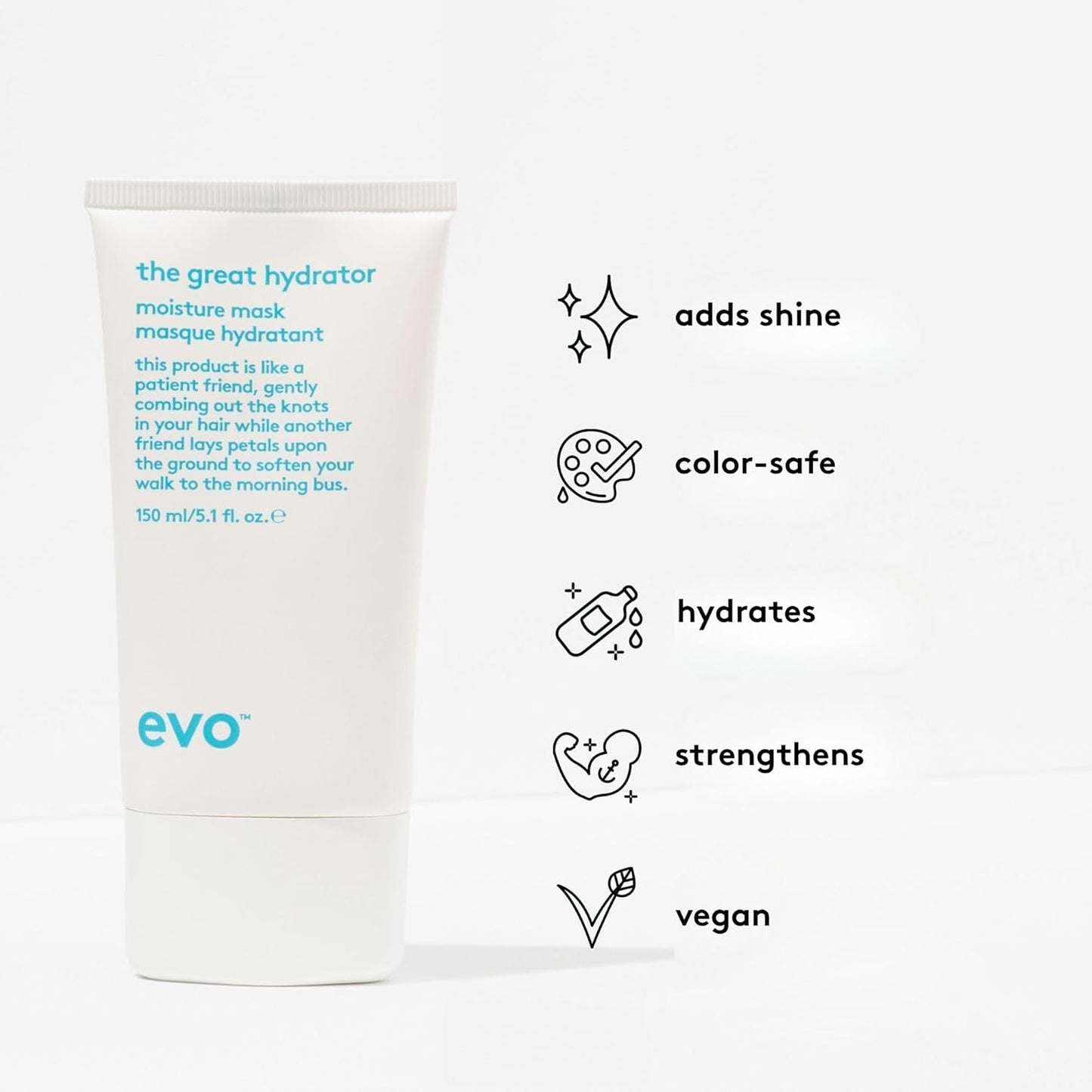 Evo The Great Hydrator Hair Mask - Nourishing Moisture Treatment for Soft, Shiny, Dry Hair