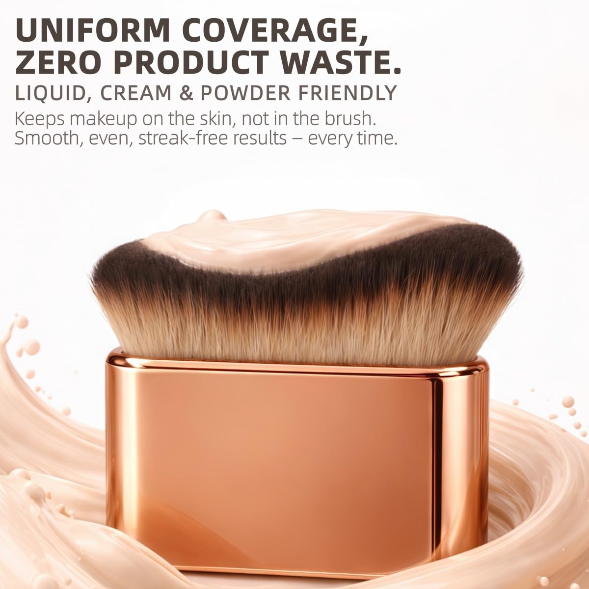 Skiennix Self Tanner Brush - Professional Kabuki Applicator for Even, Streak-Free Coverage | Ideal for Body, Face & Neck