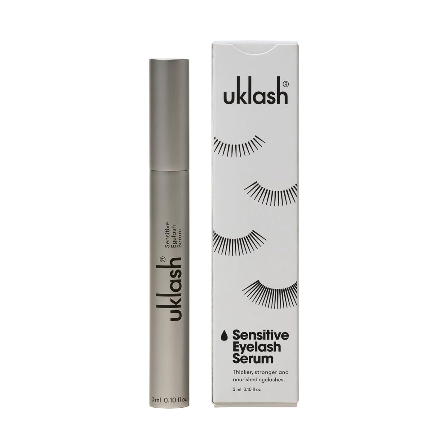UKLASH | Sensitive Eyelash Serum | Peptide-Based Formula for Fuller Lashes | Vegan & Gentle on Sensitive Eyes