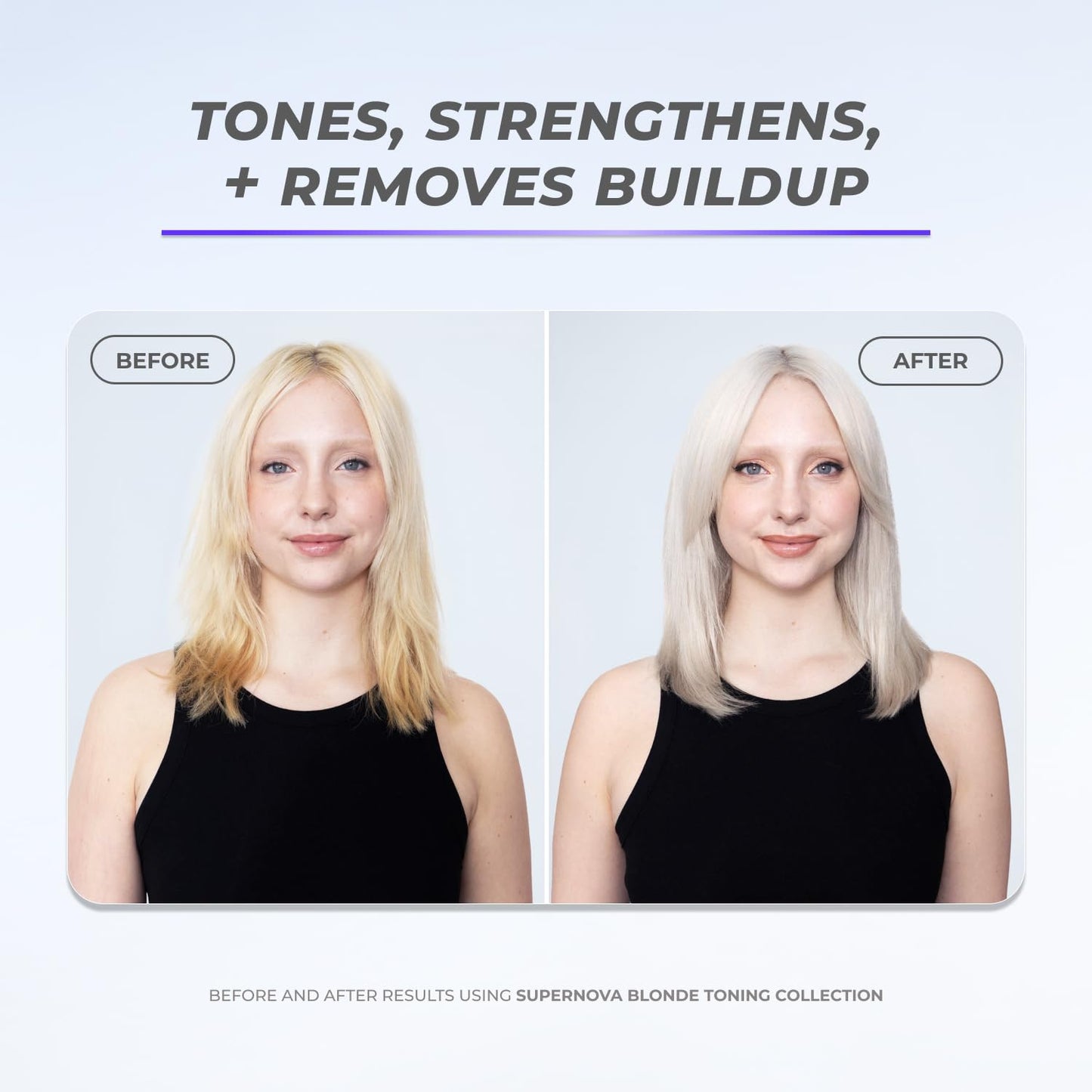 XMONDO Hair Supernova Blonde Toning Shampoo - Vegan Formula with Jojoba Oil & Violet Pigments, 8 Fl Oz