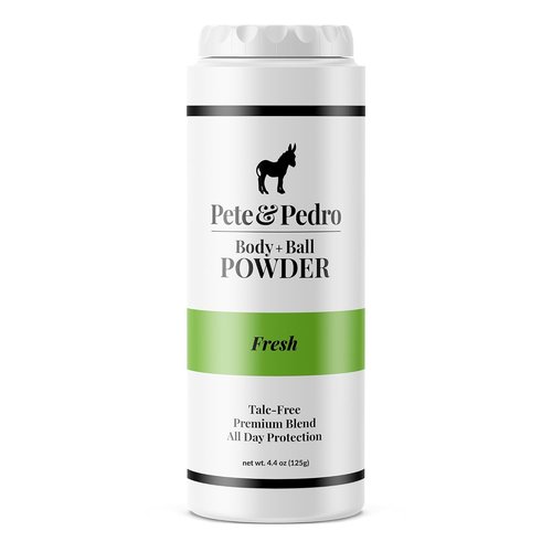 Pete & Pedro Body Powder - Talc-Free Fresh Scent Deodorant for Men | Sweat Absorbing, 4.4 oz