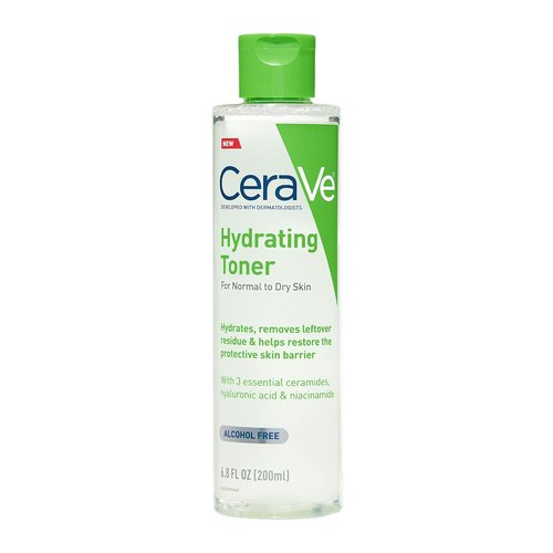 CeraVe Hydrating Toner - Non-Alcoholic Formula with Hyaluronic Acid & Niacinamide | 6.8 Fl Oz for Sensitive Skin