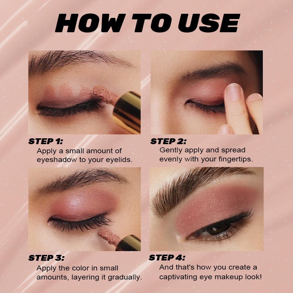 Skiennix Warm Brown Shimmer Liquid Metallic Eyeshadow - Longwear, Highly Pigmented & Vegan Formula